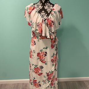 Minkpink Floral Wrap Dress